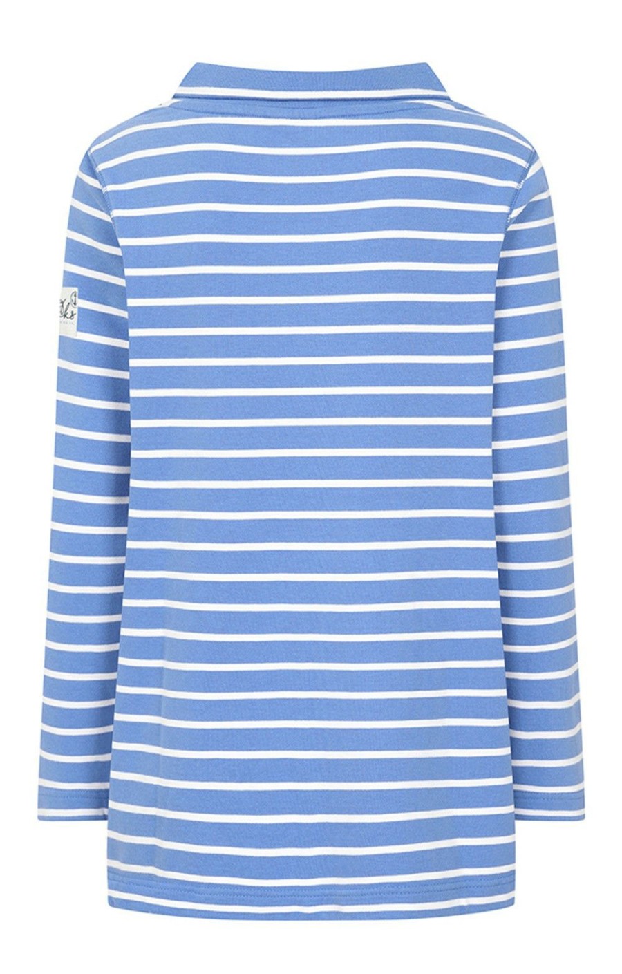 Ladieswear * | Ladies Lazy Jacks Stripe Roll Neck Sweatshirt Sapphire