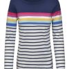 Ladieswear * | Ladies Lazy Jacks Stripe Breton Top Prism