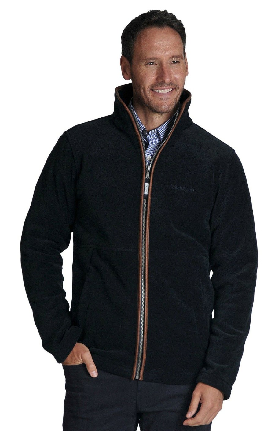 Menswear * | Mens Schoffel Cottesmore Fleece Navy