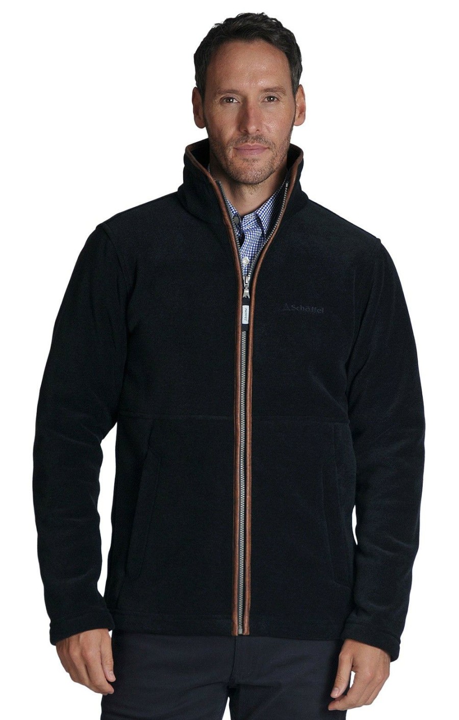 Menswear * | Mens Schoffel Cottesmore Fleece Navy