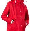 Ladieswear * | Ladies Joules Coast Waterproof Coat Red