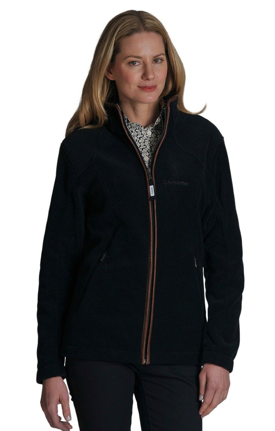 Ladieswear * | Ladies Schoffel Burley Fleece Navy