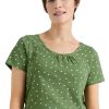 Ladieswear * | Ladies Seasalt Decorative Arts Top Little Sponge Spot Spring Grass