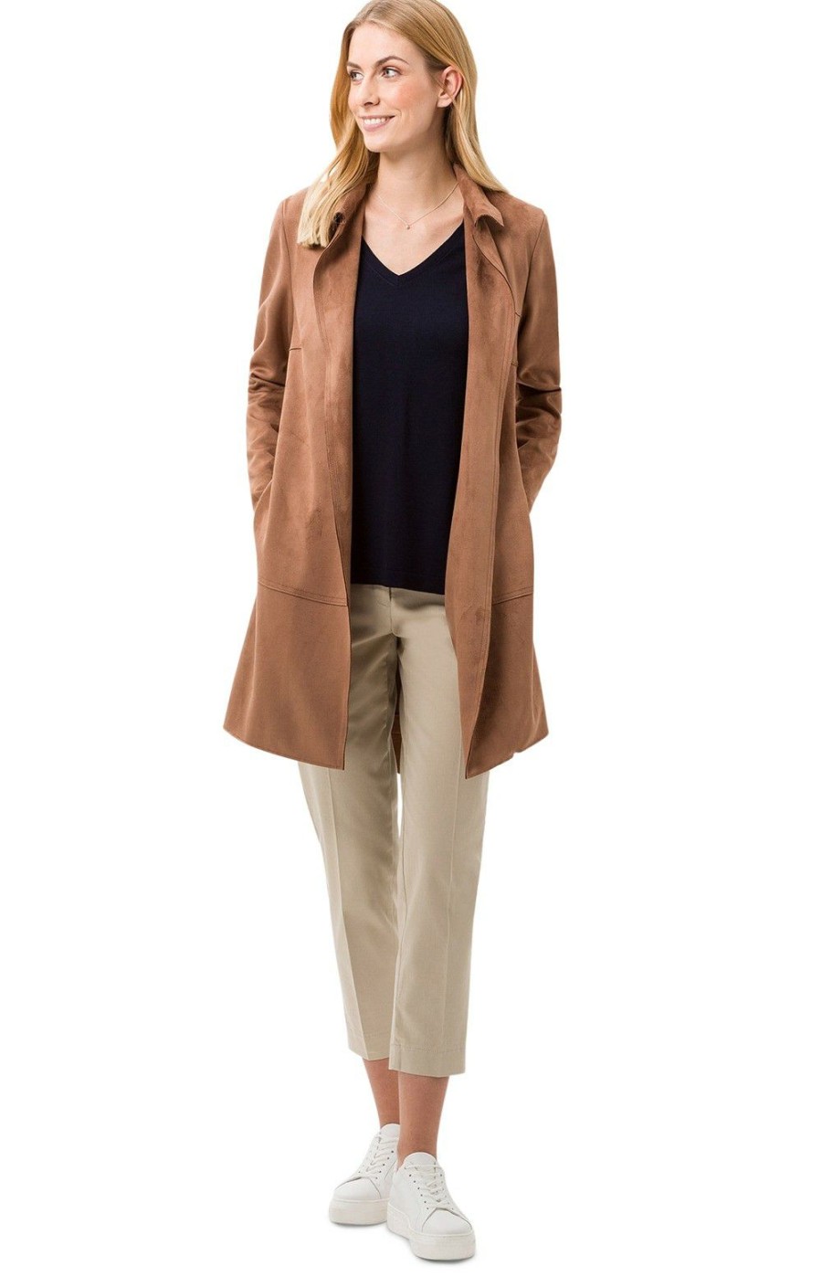 Ladieswear * | Ladies Brax City Trousers Toffee