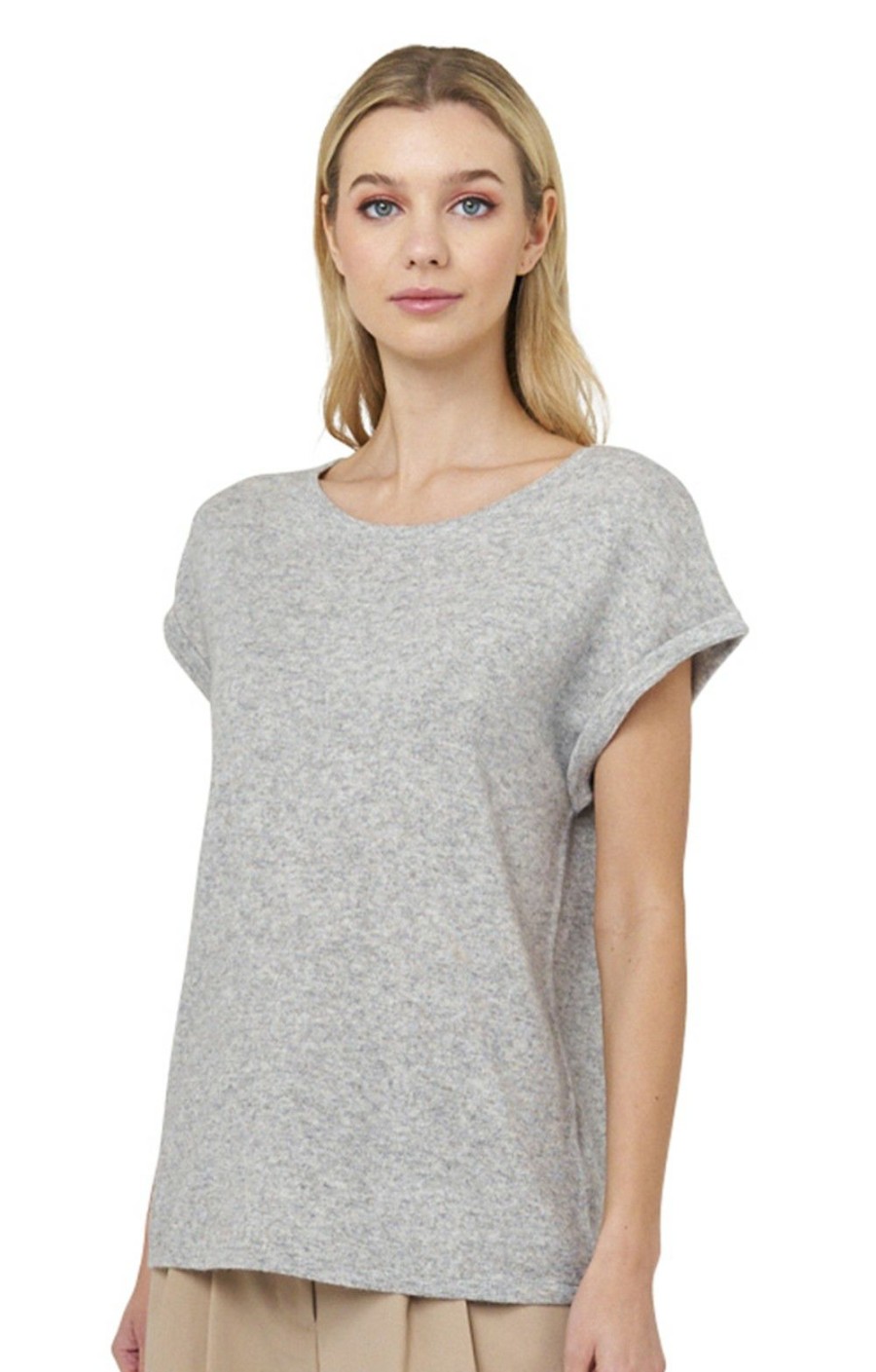 Ladieswear * | Ladies Lizzie T-Shirt Super Grey