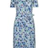 Ladieswear * | Ladies Lily & Me Dune Dress Artist Flower White