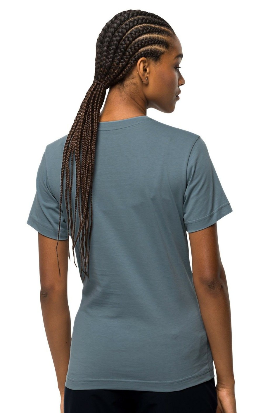 Ladieswear * | Ladies Jack Wolfskin Florell Box T-Shirt Citadel