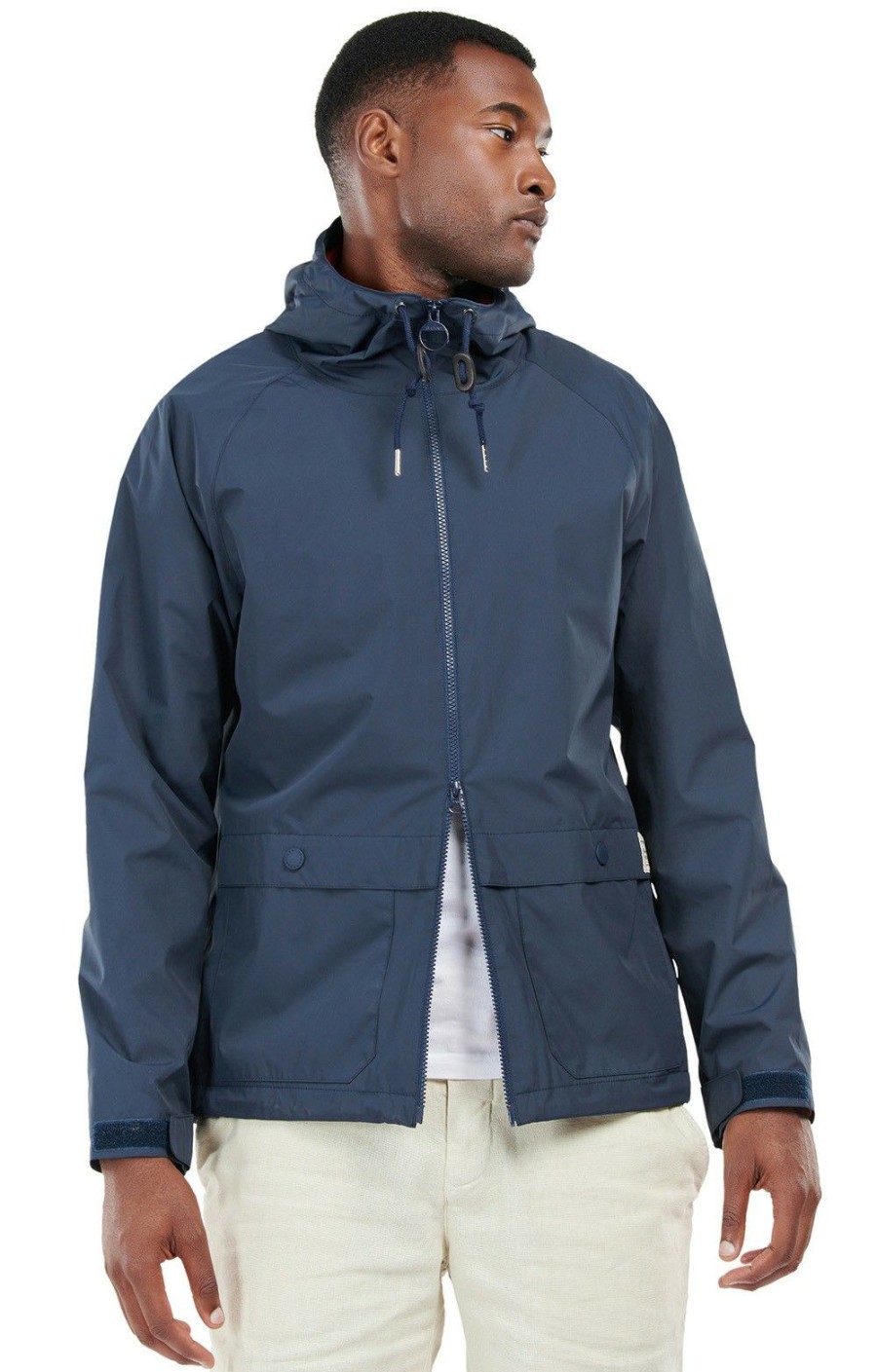 Menswear * | Men'S Barbour Begral Showerproof Jacket Navy