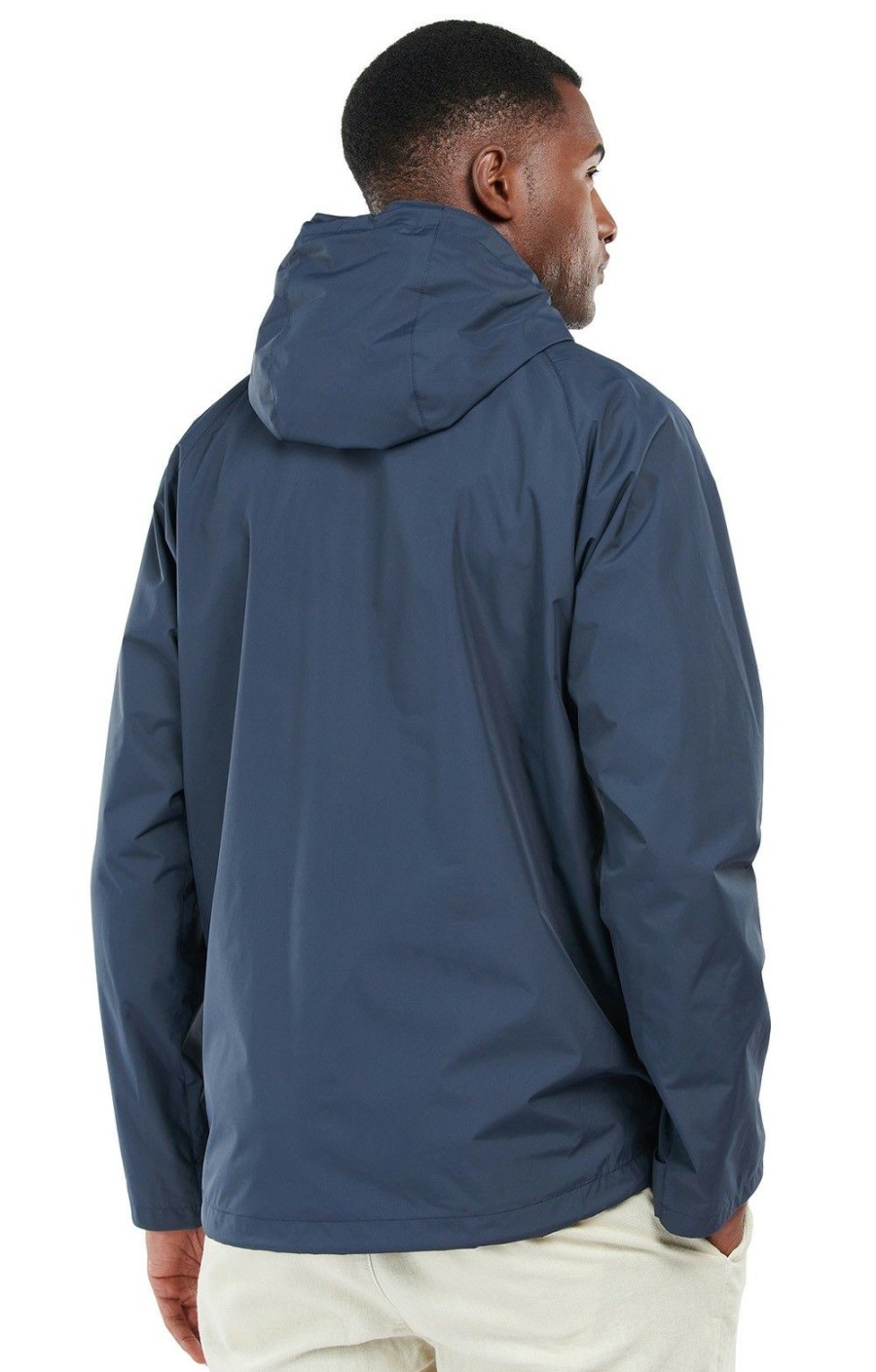 Menswear * | Men'S Barbour Begral Showerproof Jacket Navy