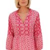 Ladieswear * | Ladies Pomodoro Batik Mix N Match Tunic Bright Pink