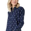 Ladieswear * | Ladies Crew Clothing Valerie Shirt Navy Spot