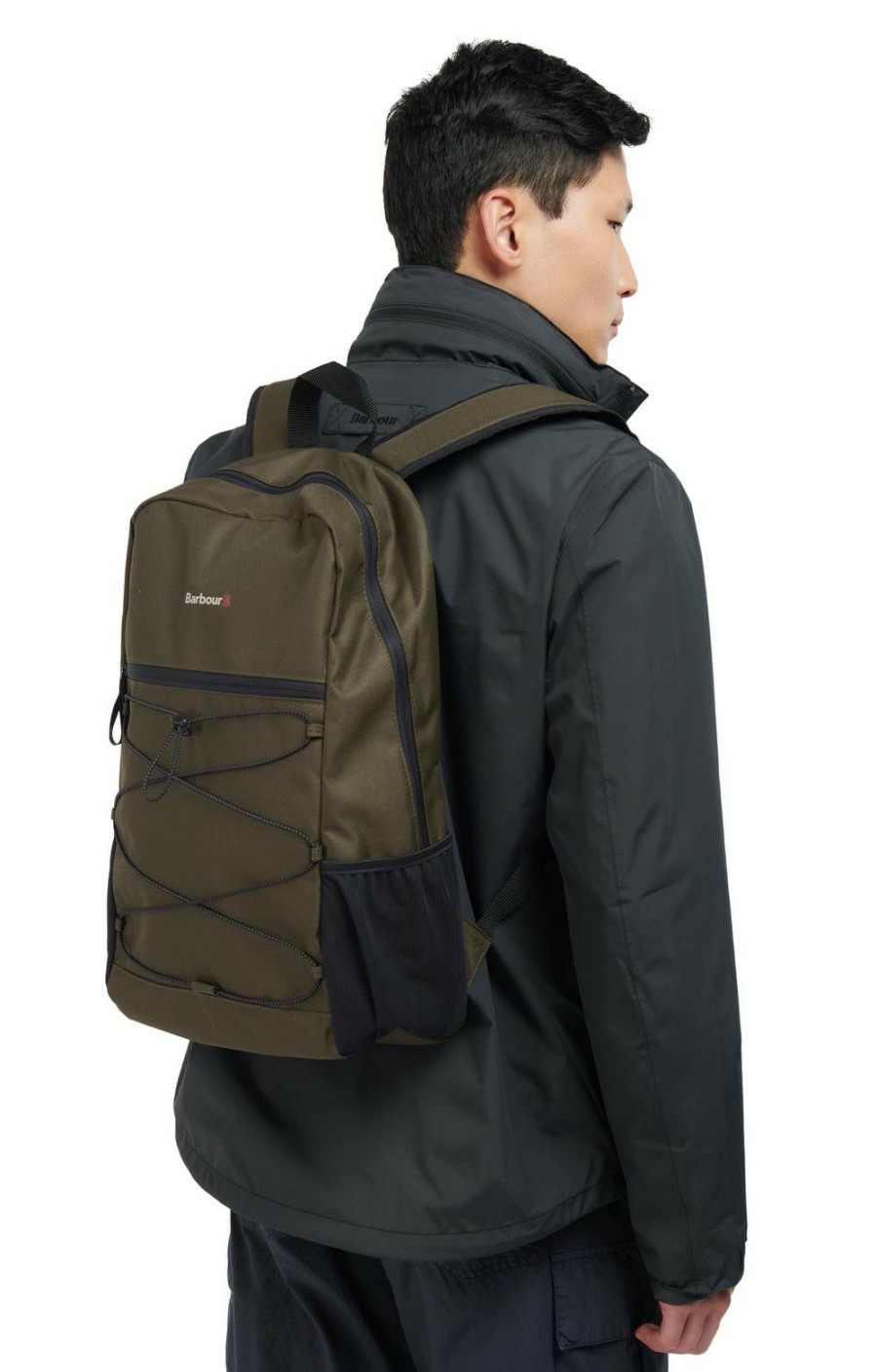 Menswear * | Barbour Arwin Canvas Explorer Backpack Olive/Black