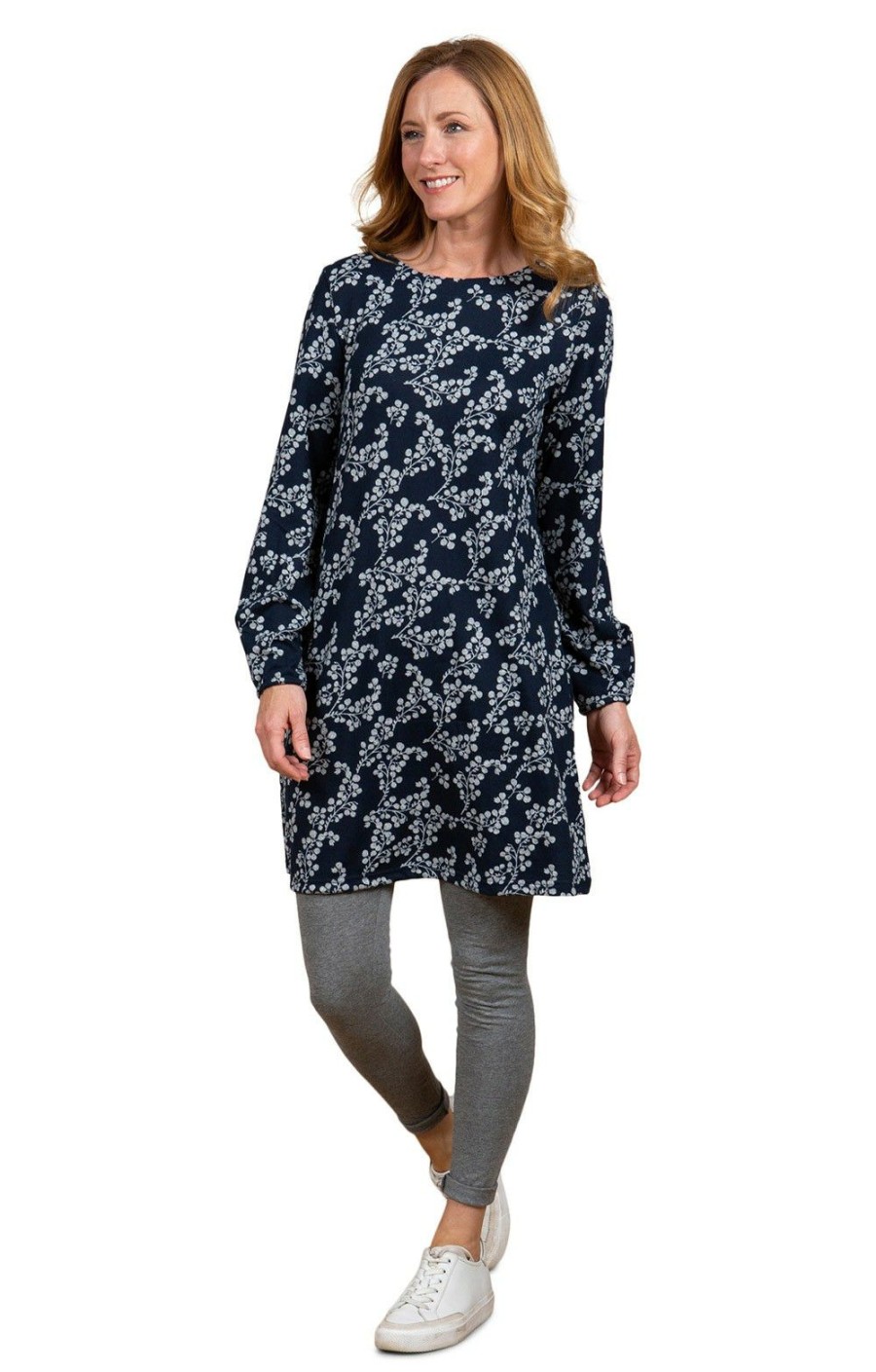 Ladieswear * | Ladies Lily & Me Sage Dress Navy Ivy