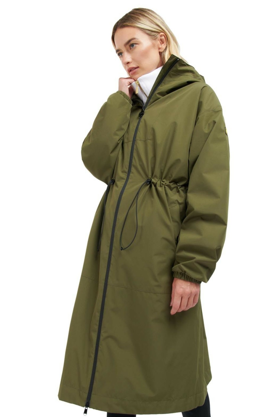 Ladieswear * | Ladies Barbour International Rein Coat Palmer Green