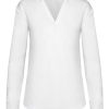 Ladieswear * | Ladies V-Neck Blouse Ecru