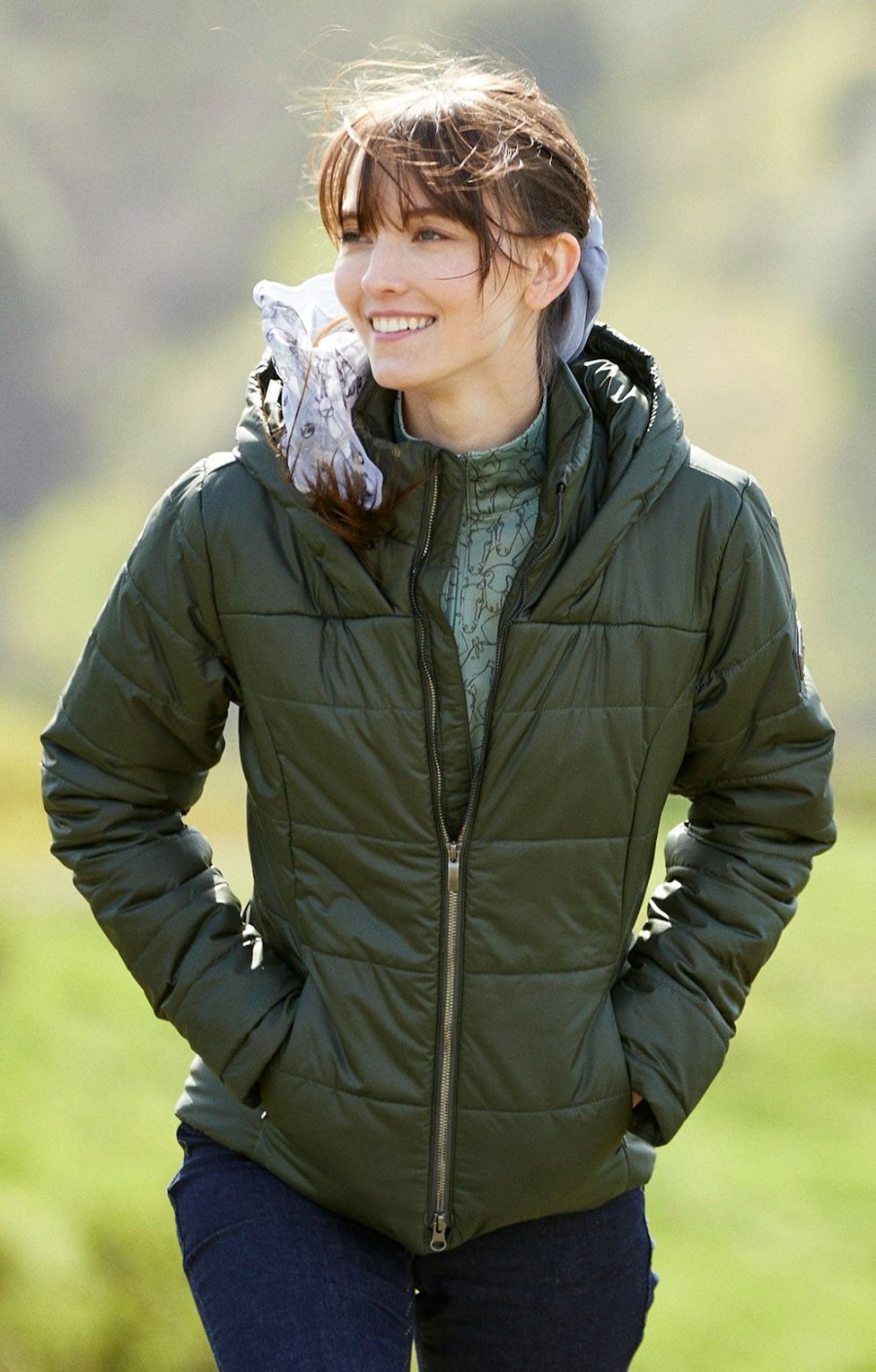 Ladieswear * | Ladies Ariat Harmony Jacket Forest Mist