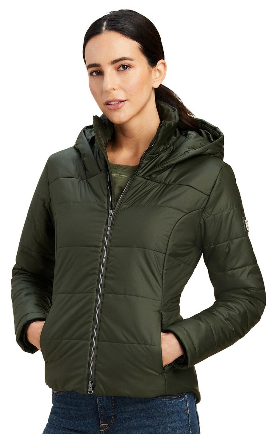 Ladieswear * | Ladies Ariat Harmony Jacket Forest Mist