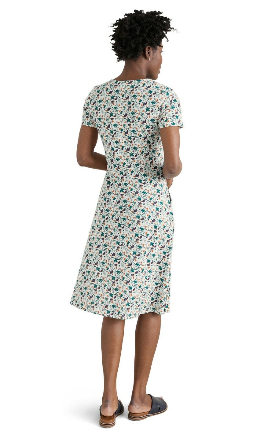 Ladieswear * | Ladies Seasalt Enor Dress Brushed Petals Chalk