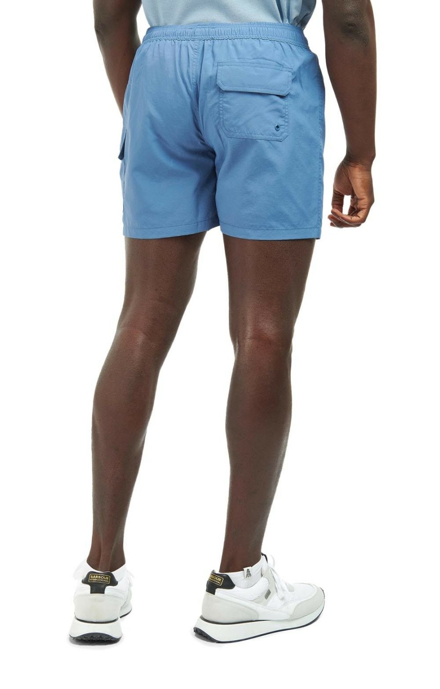 Menswear * | Men'S Barbour International Pocket Swim Shorts Blue Horizon