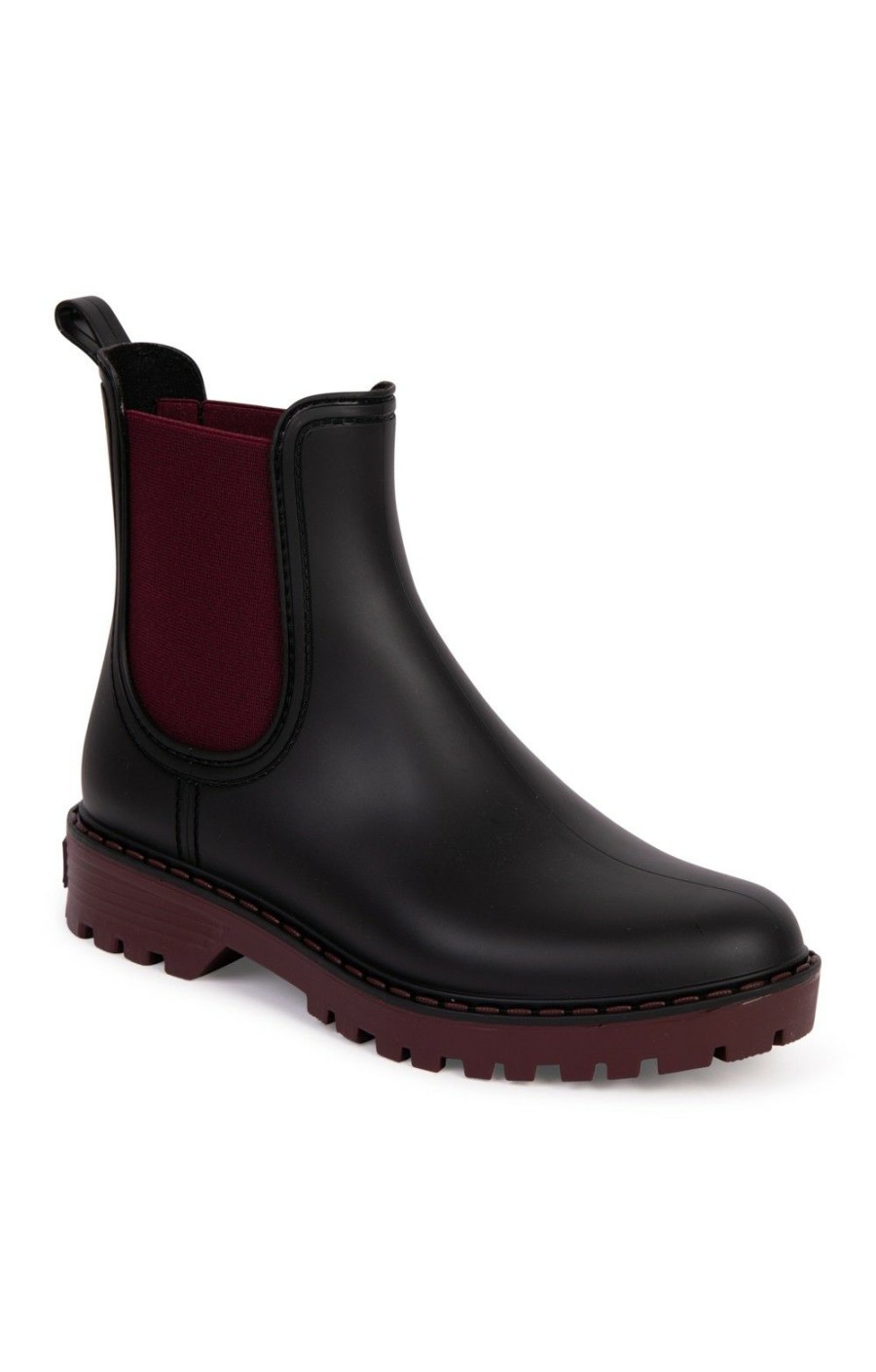 Ladieswear * | Ladies Short Welly Burgundy