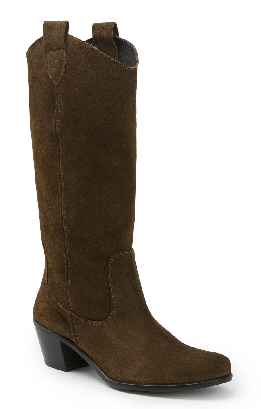 Ladieswear * | Suede Cowboy Boot Tan