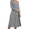 Ladieswear * | Ladies Seasalt Waterfront Dress Fish Swirl Maritime