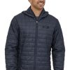 Menswear * | Men'S Patagonia Nano Puff Fitzroy Trout Hoodie Smoulder Blue