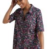 Ladieswear * | Ladies Seasalt Sea Cliff Shirt Block Floral Maritime