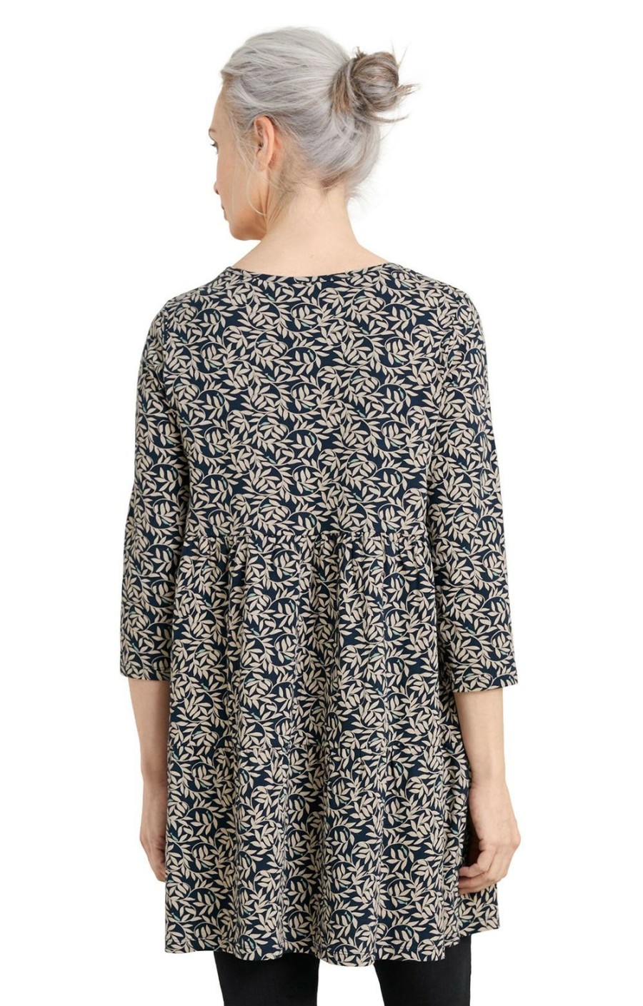 Ladieswear * | Ladies Seasalt Salt Sands Tunic Fish Swirl Maritime