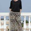 Ladieswear * | Ladies Pomodoro Mexican Culottes Black