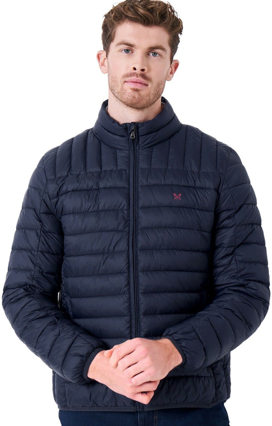 Menswear * | Men'S Crew Clothing Lowther Jacket Dark Navy