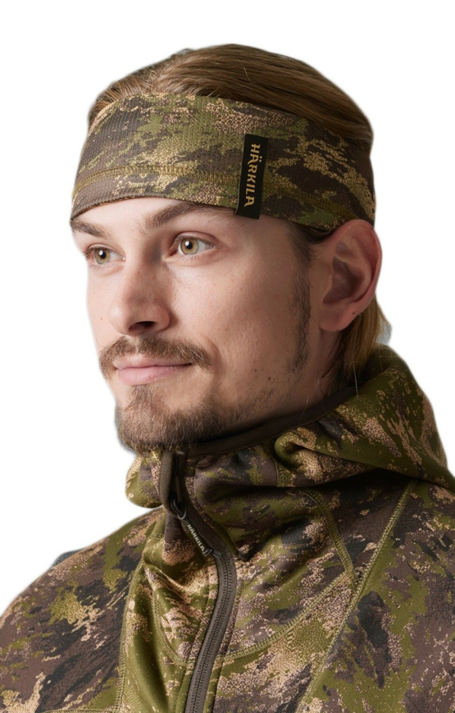 Menswear * | Men'S Harkila Deerstalker Camo Neck Roll Forest Green