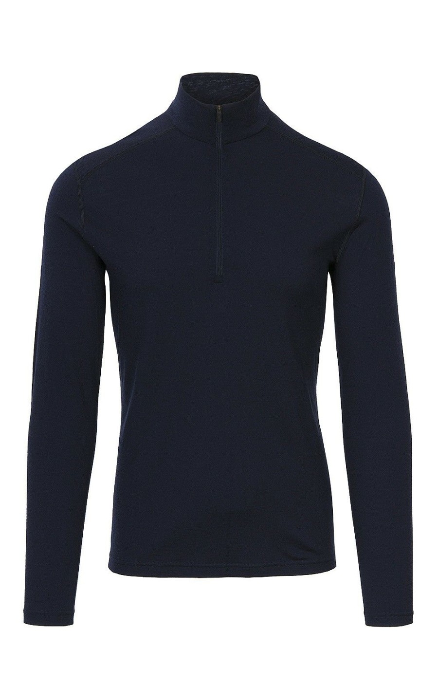 Menswear * | Mens Icebreaker Oasis Long Sleeve Half Zip Midnight Navy