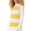 Ladieswear * | Ladies Crew Clothing Alli Jumper Yellow/White Stripe