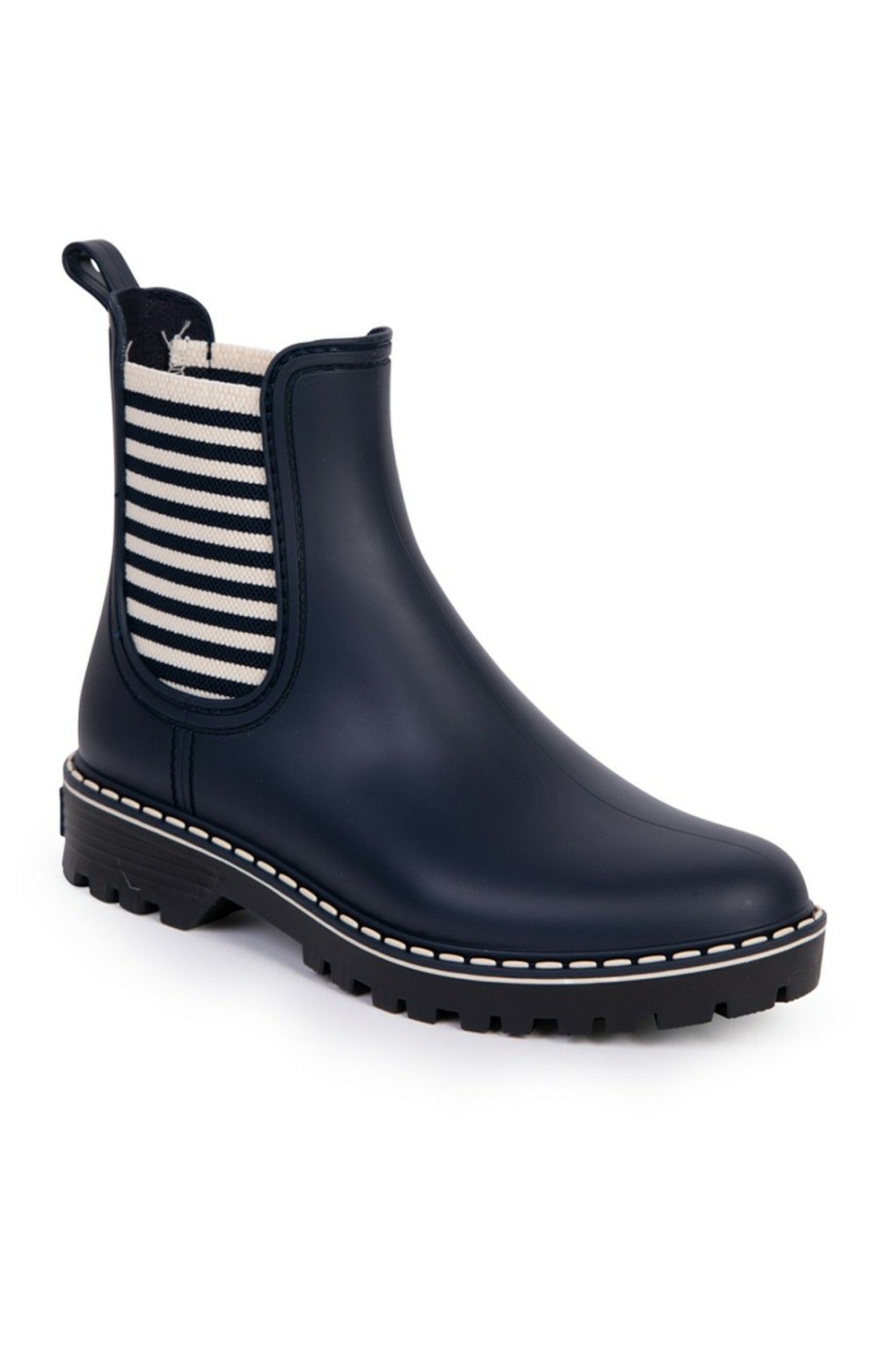 Ladieswear * | Ladies Short Welly Navy/Ecru