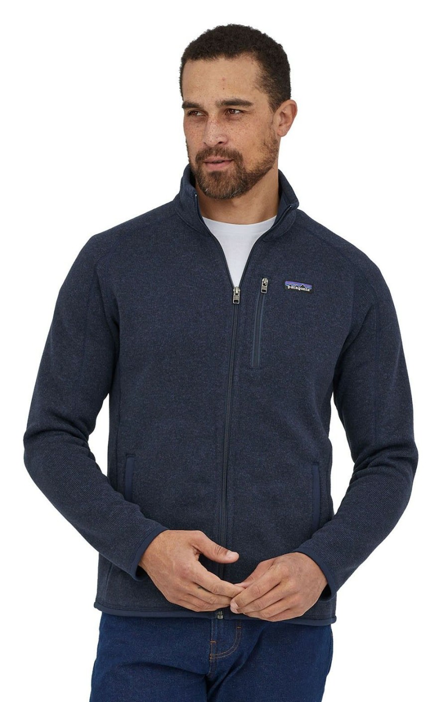 Menswear * | Men'S Patagonia Better Sweater Fleece Jacket New Navy