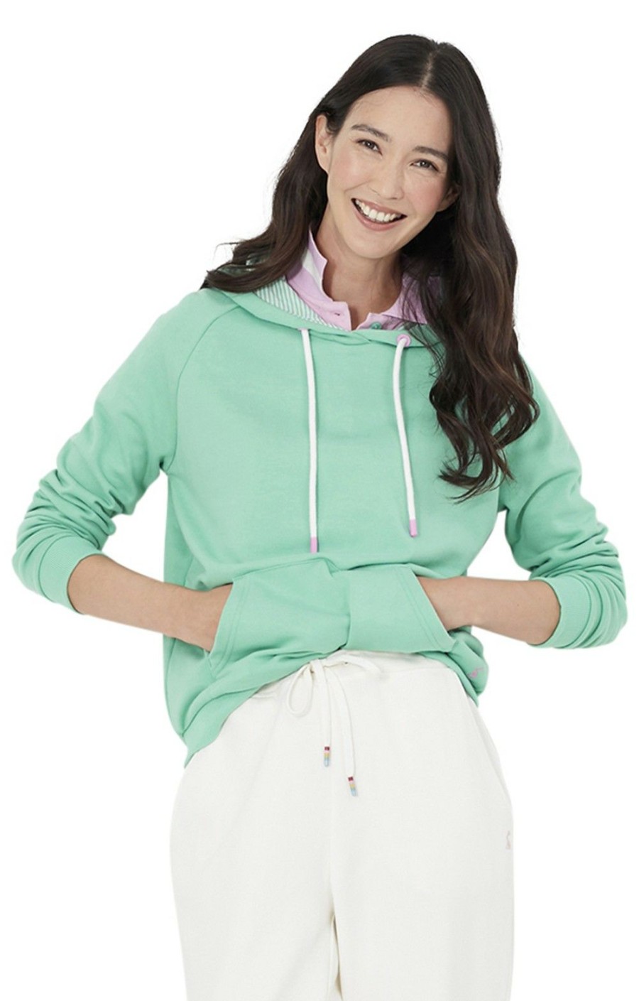 Ladieswear * | Ladies Joules Lil Raglan Sweatshirt Green