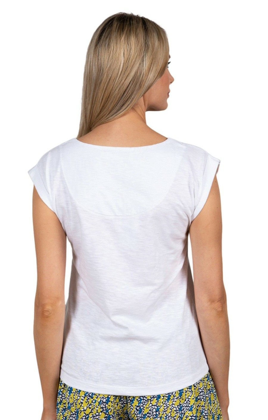 Ladieswear * | Ladies Lily & Me Surfside Tee Ecru