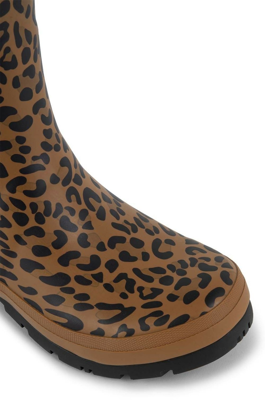 Ladieswear * | Ladies Joules Molly Mid-Height Printed Wellies Tan Leopard