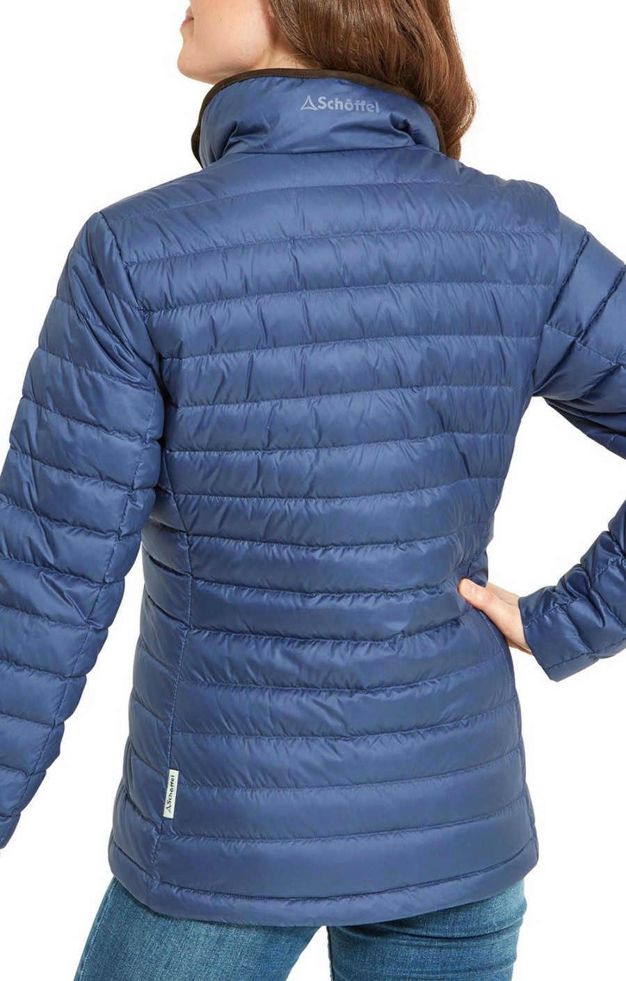 Ladieswear * | Ladies Schoffel Hambleton Down Jacket Stone Blue