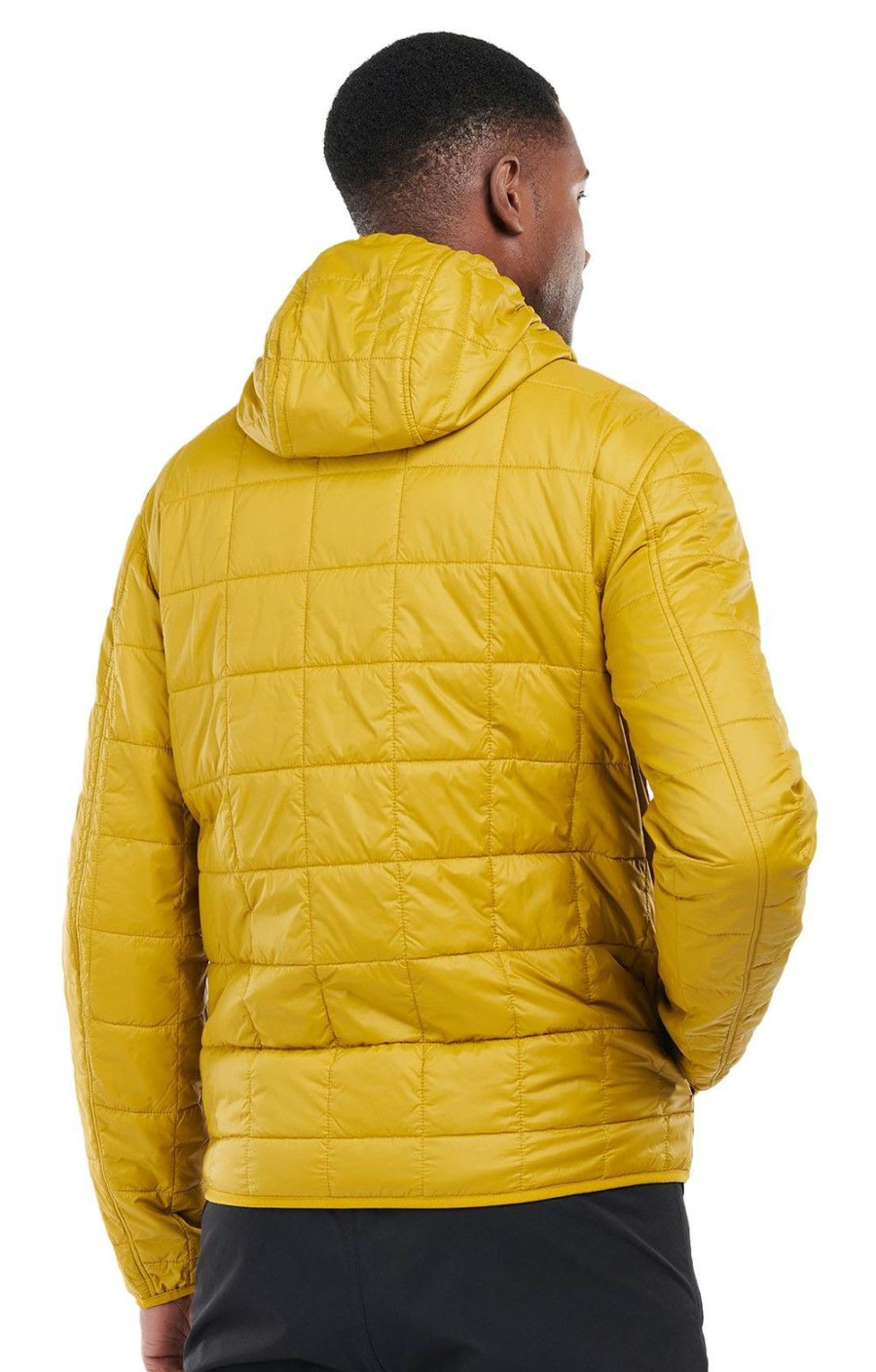 Menswear * | Men'S Barbour Lowland Quilted Jacket Amber Green