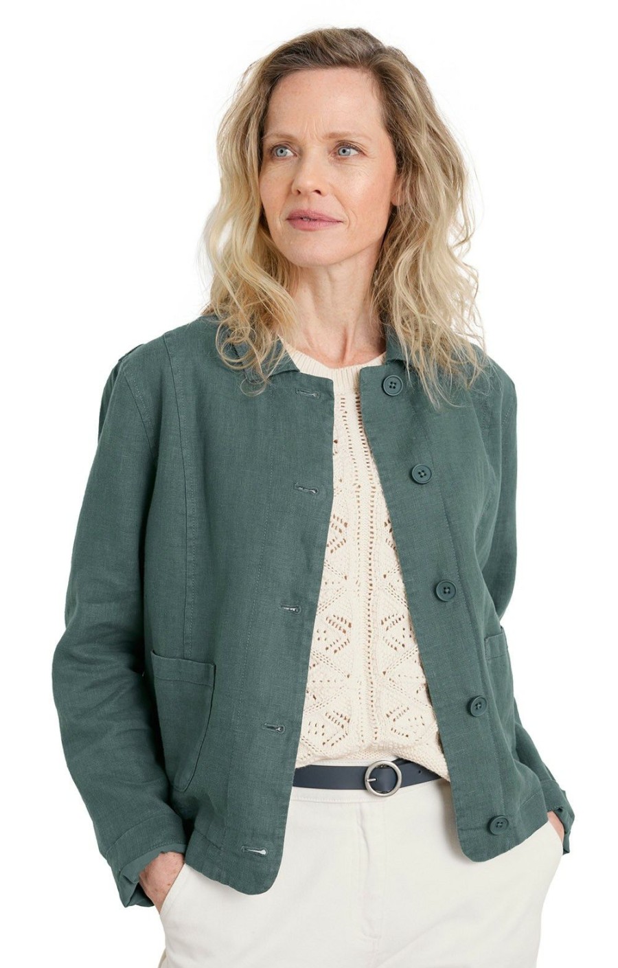 Ladieswear * | Ladies Seasalt Arame Jacket Dark Lichen