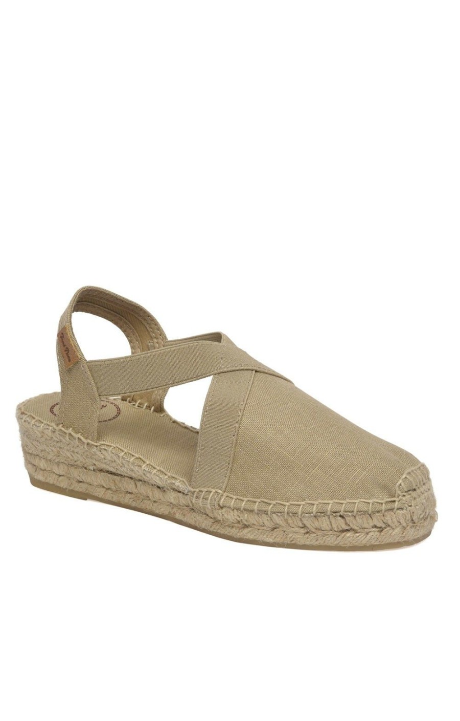 Ladieswear * | Ladies Toni Pons Linen Flat Espadrilles Stone