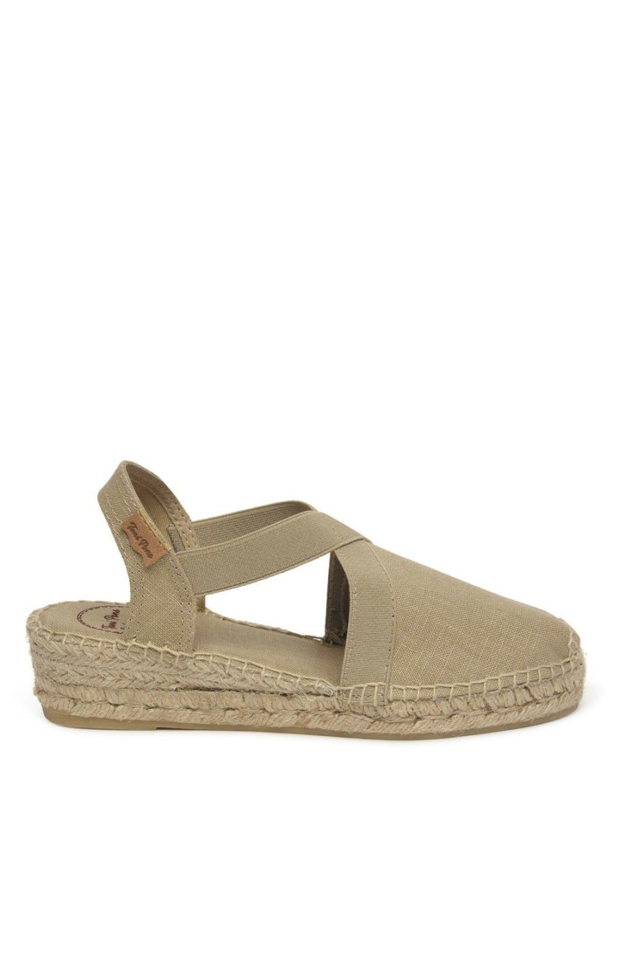 Ladieswear * | Ladies Toni Pons Linen Flat Espadrilles Stone