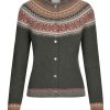 Ladieswear * | Ladies Alpine Short Cardigan Bracken