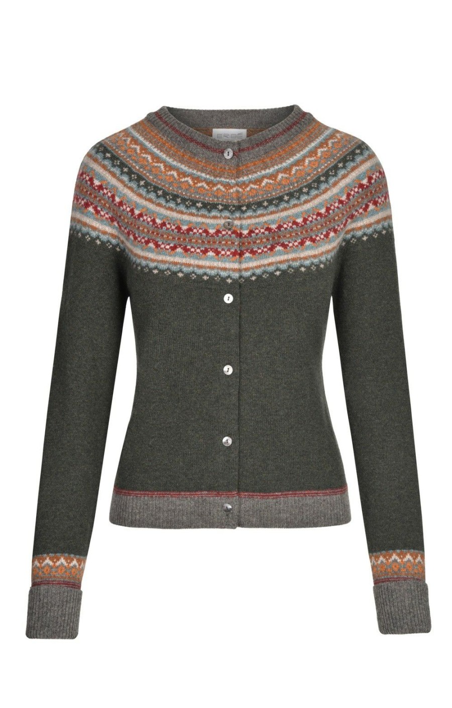 Ladieswear * | Ladies Alpine Short Cardigan Bracken