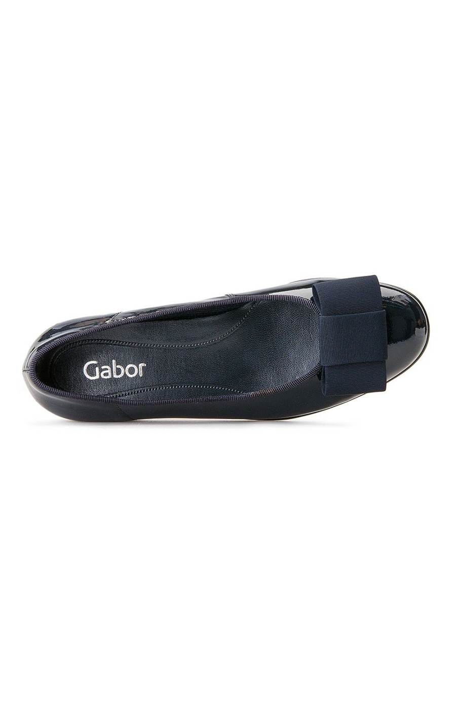 Ladieswear * | Gabor Petersham Bow Pump Navy