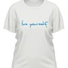 Ladieswear * | Ladies Erfo Slogan T-Shirt Beige/Blue