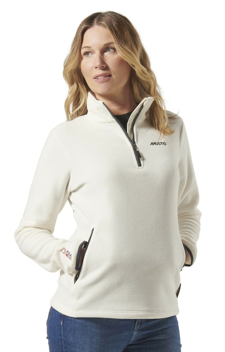 Ladieswear * | Ladies Musto Snug Fleece Antique Sail White