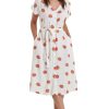 Ladieswear * | Ladies Adini Georgie Dress Sprngspot Coral/Wht